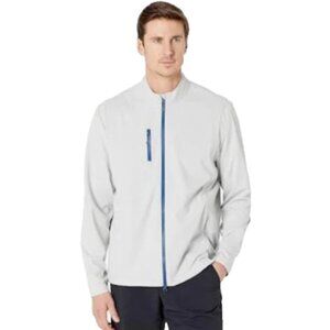 New with Tags johnnie-O The Fade Performance Wind Jacket Chrome L Stone $178